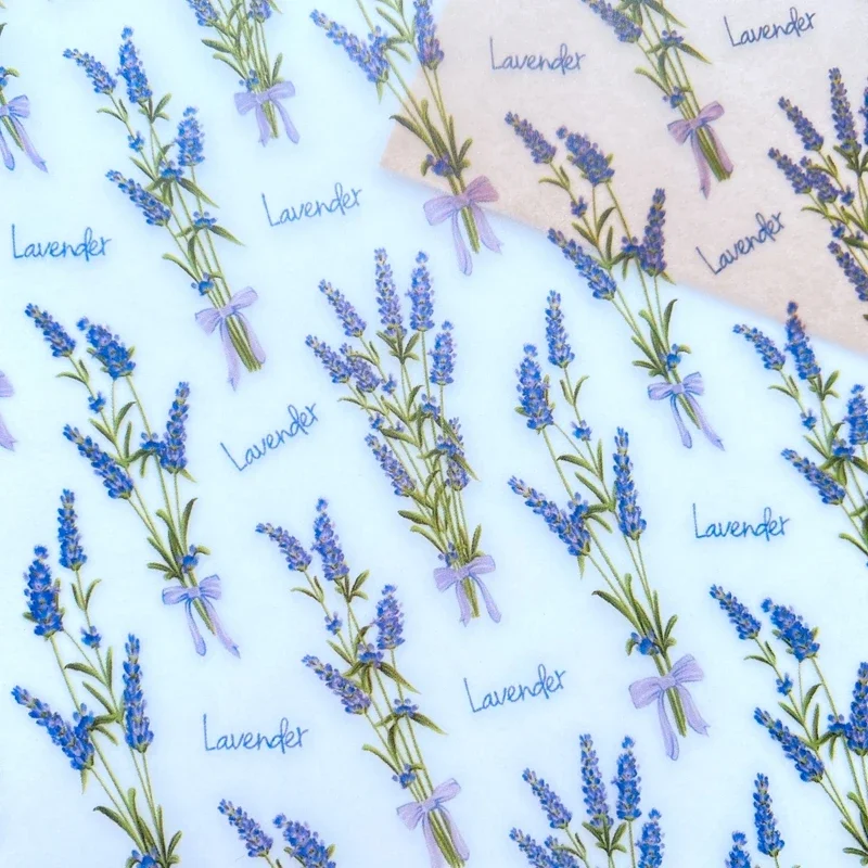 Beeswax Wrap - 라벤더 수제 비누 포장지, 친환경 흰색
