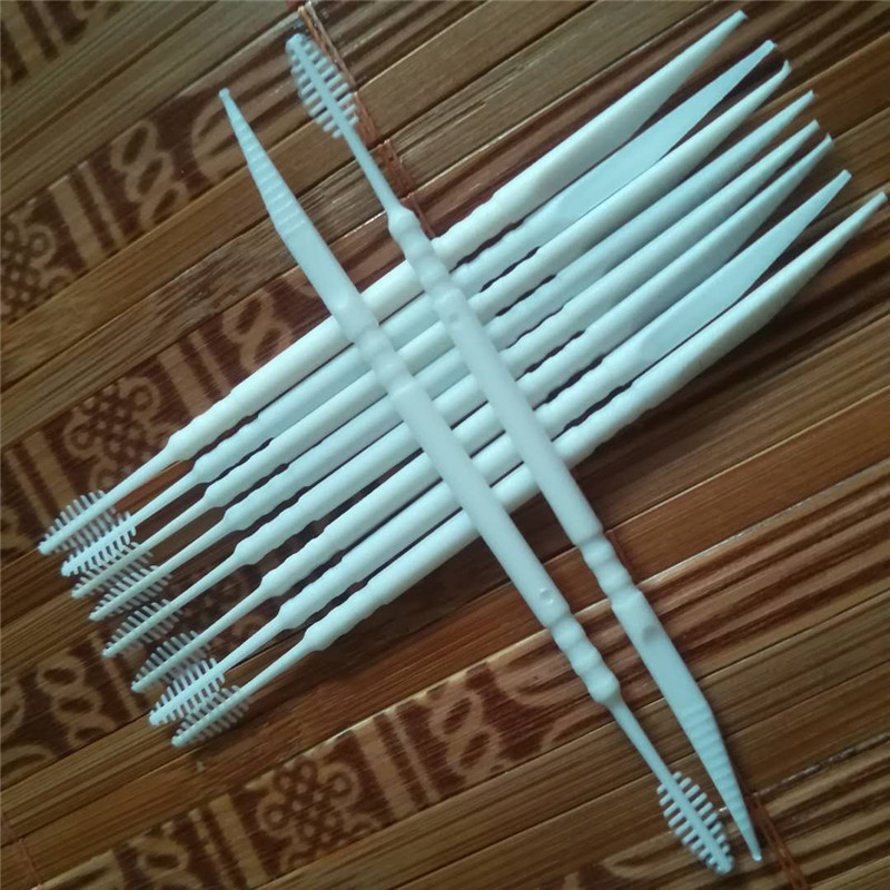 Bamboo Toothbrush - 300 개/가방 더블 엔드 치아 스틱