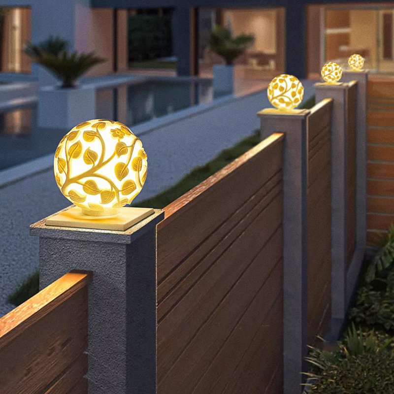 Solar Garden Light - 야외 기둥 조명 태양광 LED 기둥
