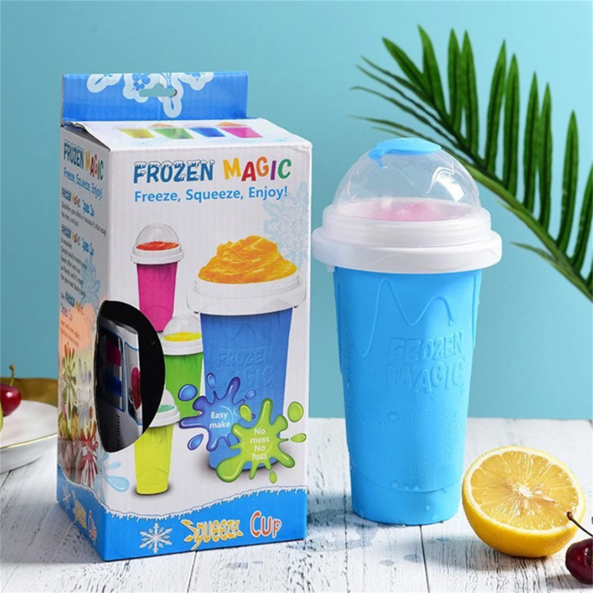 Reusable Bottle - 홈메이드 스무디 컵 퀵프로즌 스퀴즈 슬러시
