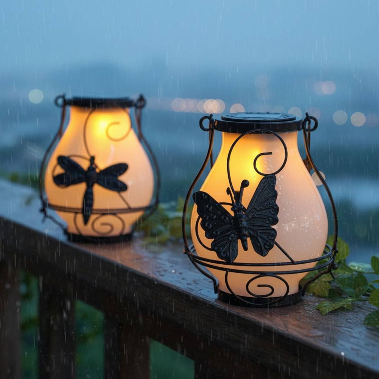 Solar Garden Light - 태양열 나비 랜턴 방수 나비 태양열