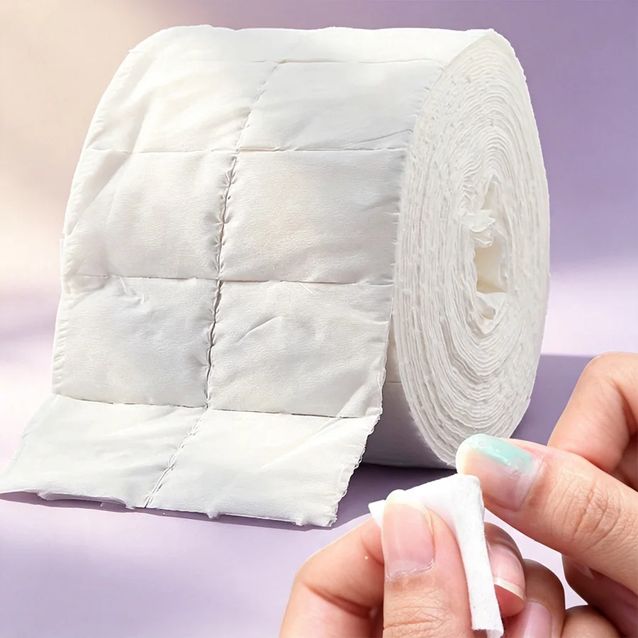 Eco Sponge - 300/500개 롤형 보풀 없는 면 손톱