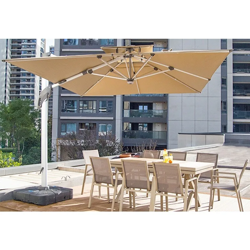 Solar Garden Light - 야외용 파라솔 정원 파라솔 로마식 파라솔