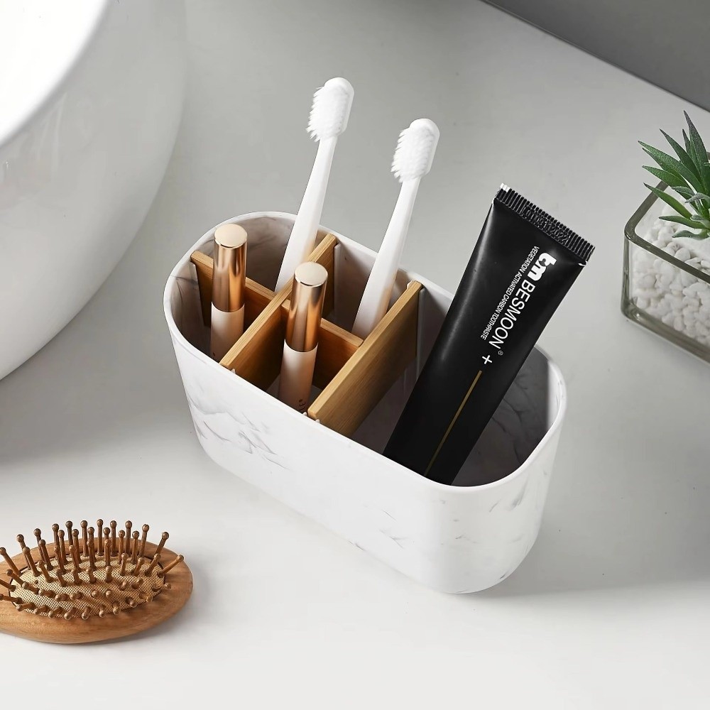 Bamboo Toothbrush - 멀티 슬롯 칫솔 홀더 플라스틱 치약