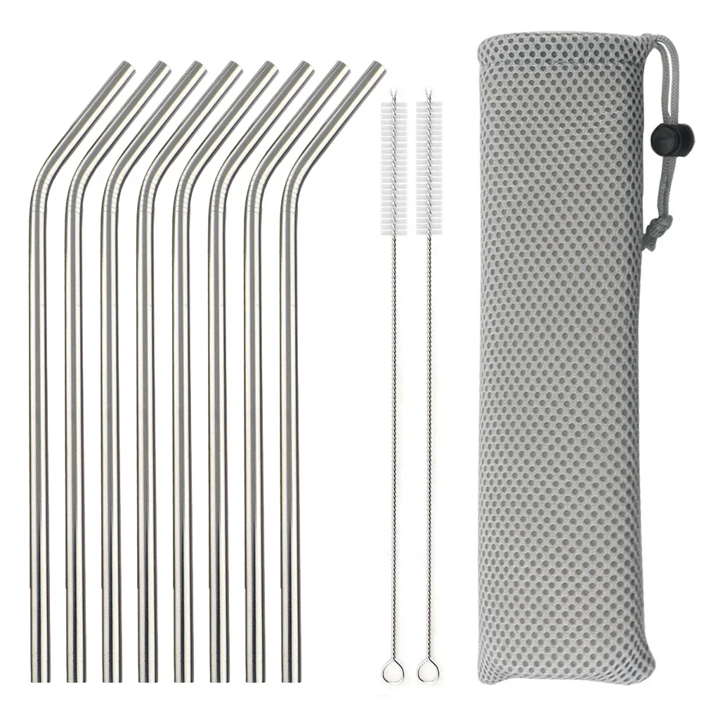 Reusable Straw - 5/10Pcs 재사용 가능한 마시는 빨대 304