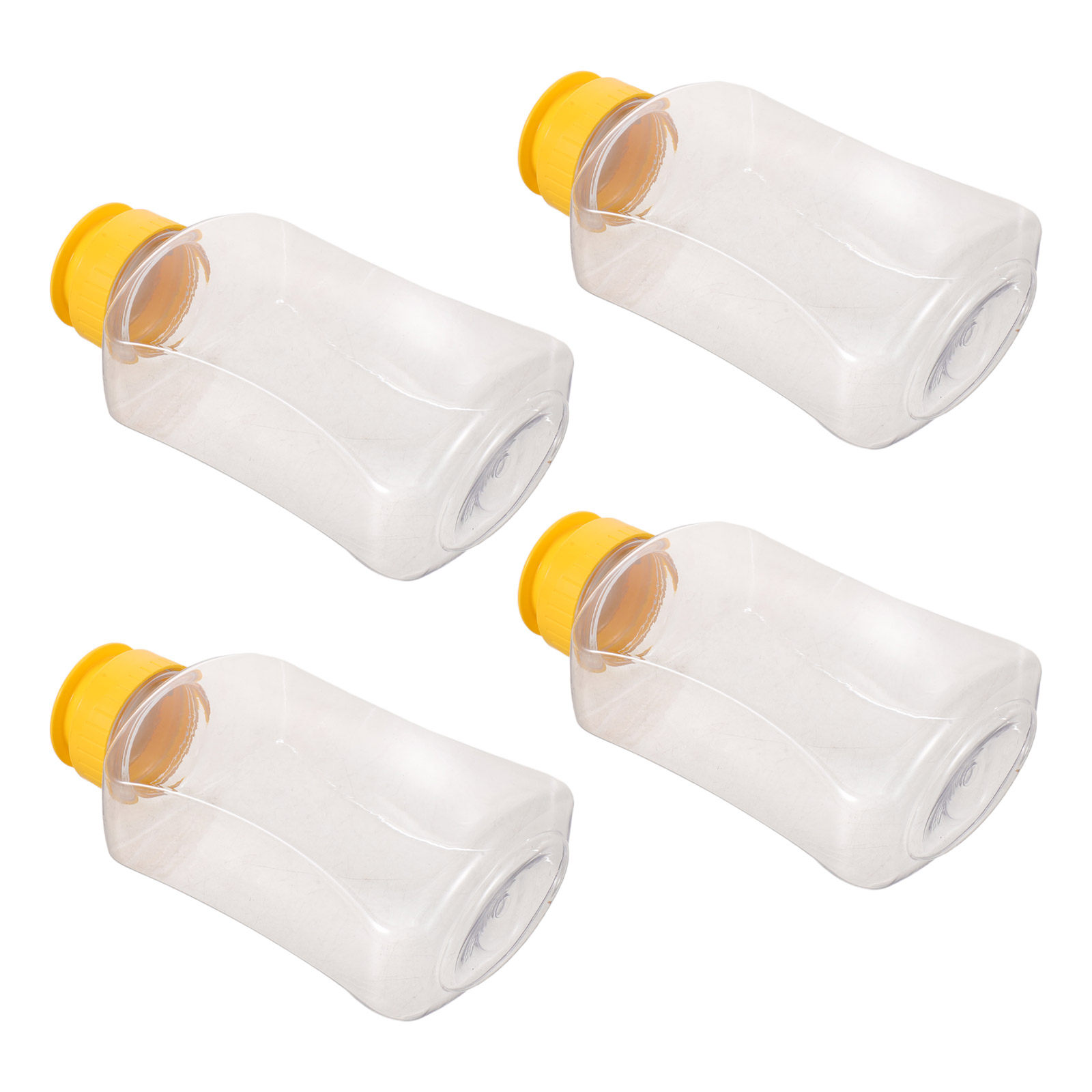 Reusable Bottle - 4개입 꿀 짜는 병 플라스틱 누수