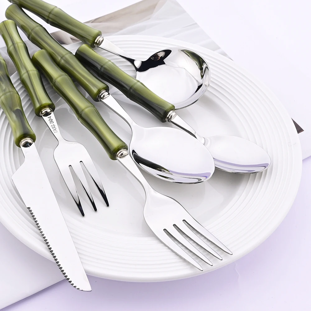 모조 대나무 손잡이 수저 세트 6/16/24/30개 스 - Bamboo Cutlery 리뷰 및 가격