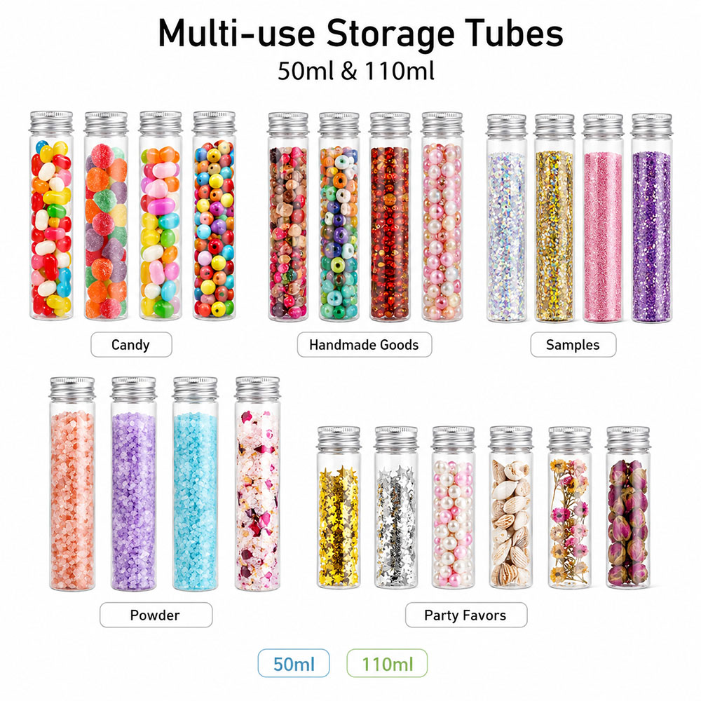 20pcs 50ml/100ml 투명 플랫 튜브 알루미늄 - Reusable Bottle 리뷰 및 가격