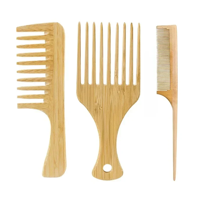 1Pcs 천연 대나무 나무 머리 빗 여성을위한 정전기  - Bamboo Toothbrush 리뷰 및 가격