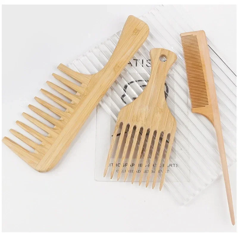 1Pcs 천연 대나무 나무 머리 빗 여성을위한 정전기  - Bamboo Toothbrush 리뷰 및 가격