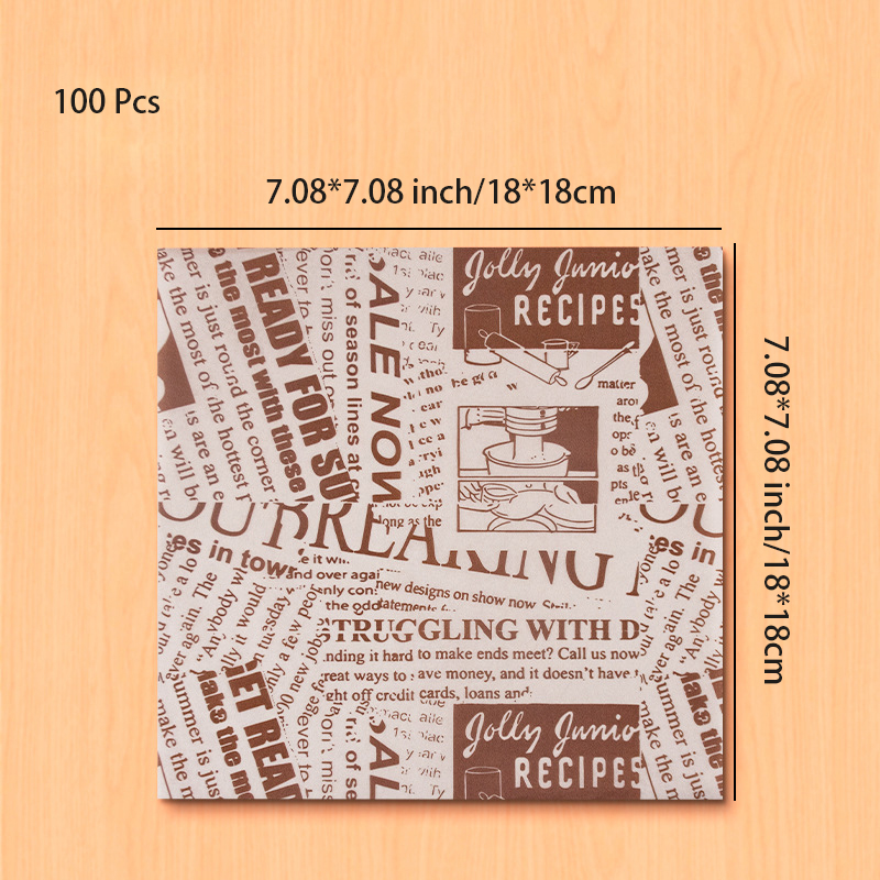 100 Pcs 오일 방지 왁스 종이 식품 포장지 종이  - Beeswax Wrap 리뷰 및 가격