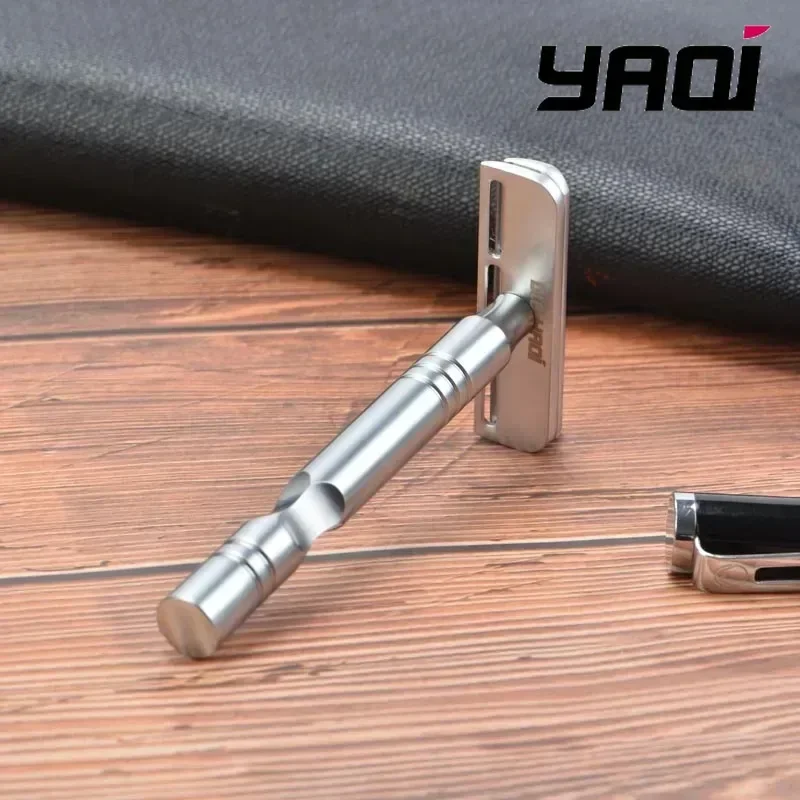 무광택 YAQI 수염 면도기 크롬 색상 AC 블레이드  - Safety Razor Handle 리뷰 및 가격