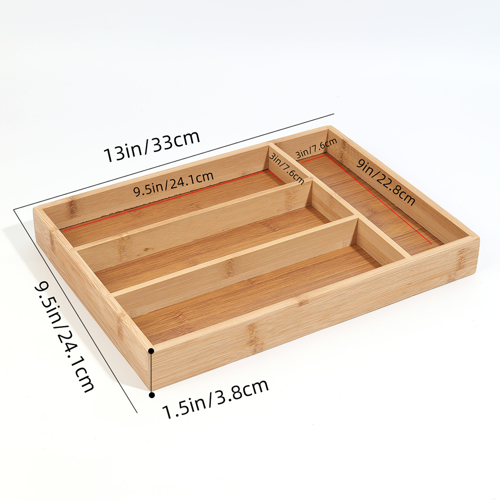 대나무 칼 붙이 분할 보관함 랙 깔끔하고 우아한 주방  - Bamboo Cutlery 리뷰 및 가격