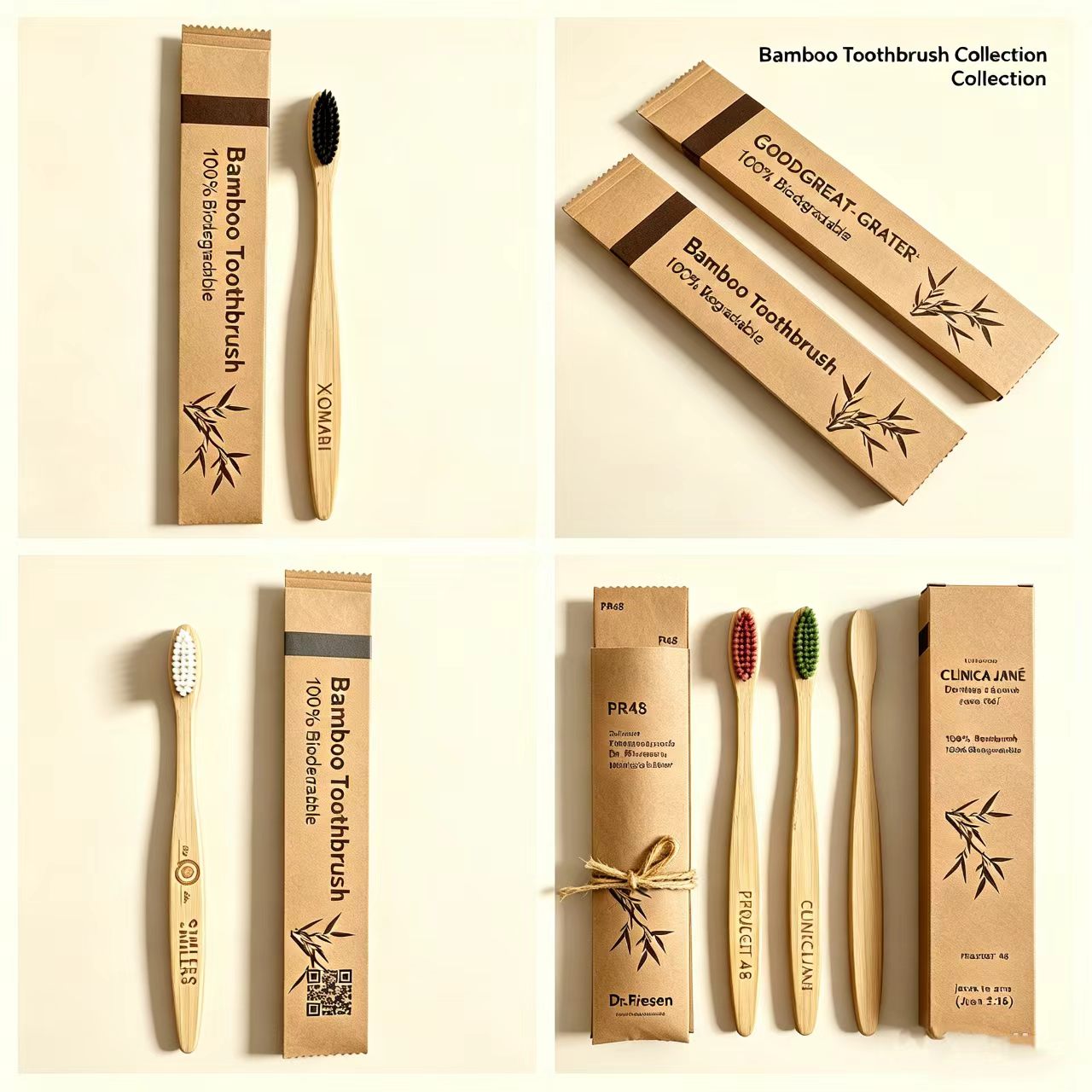 대나무 칫솔 100개 친환경 재사용 가능 칫솔 성인용  - Bamboo Toothbrush 리뷰 및 가격