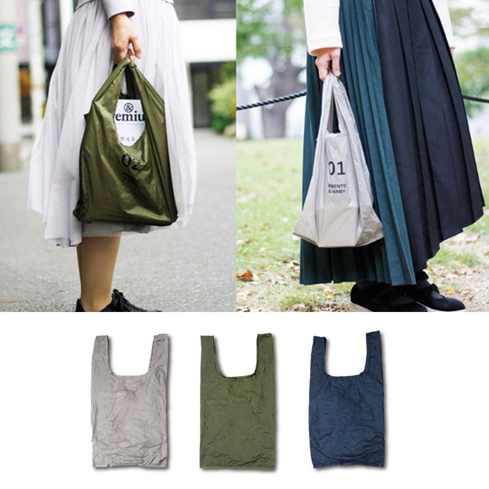 휴대용 나일론 접이식 쇼핑백, 손잡이 달린 초경량 보관 - Reusable Bag 리뷰 및 가격
