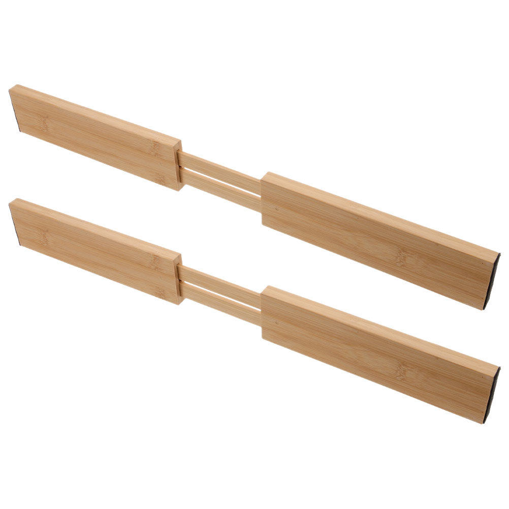 2개 세트 대나무 서랍 칸막이, 조절 및 확장 가능한  - Bamboo Cutlery 리뷰 및 가격