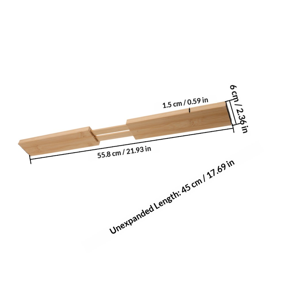 2개 세트 대나무 서랍 칸막이, 조절 및 확장 가능한  - Bamboo Cutlery 리뷰 및 가격