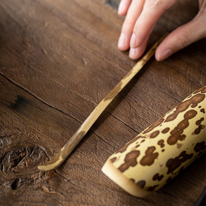 수제 나무 차 말차 스틱 스푼 티 세트, 흰색 대나무  - Bamboo Cutlery 리뷰 및 가격