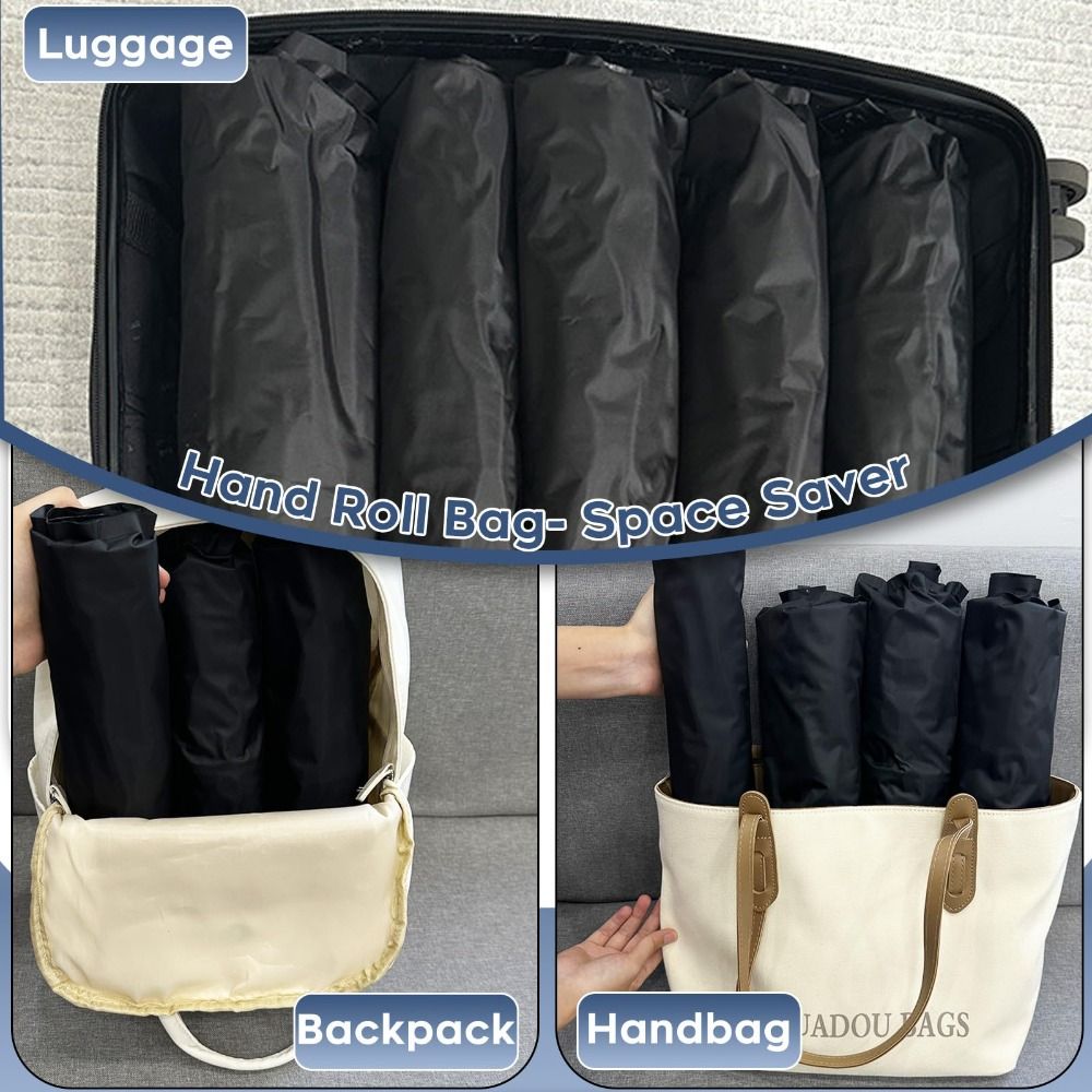 새로운 재사용 가능한 핸드 롤 진공 압축 백, 공간 절 - Reusable Bag 리뷰 및 가격