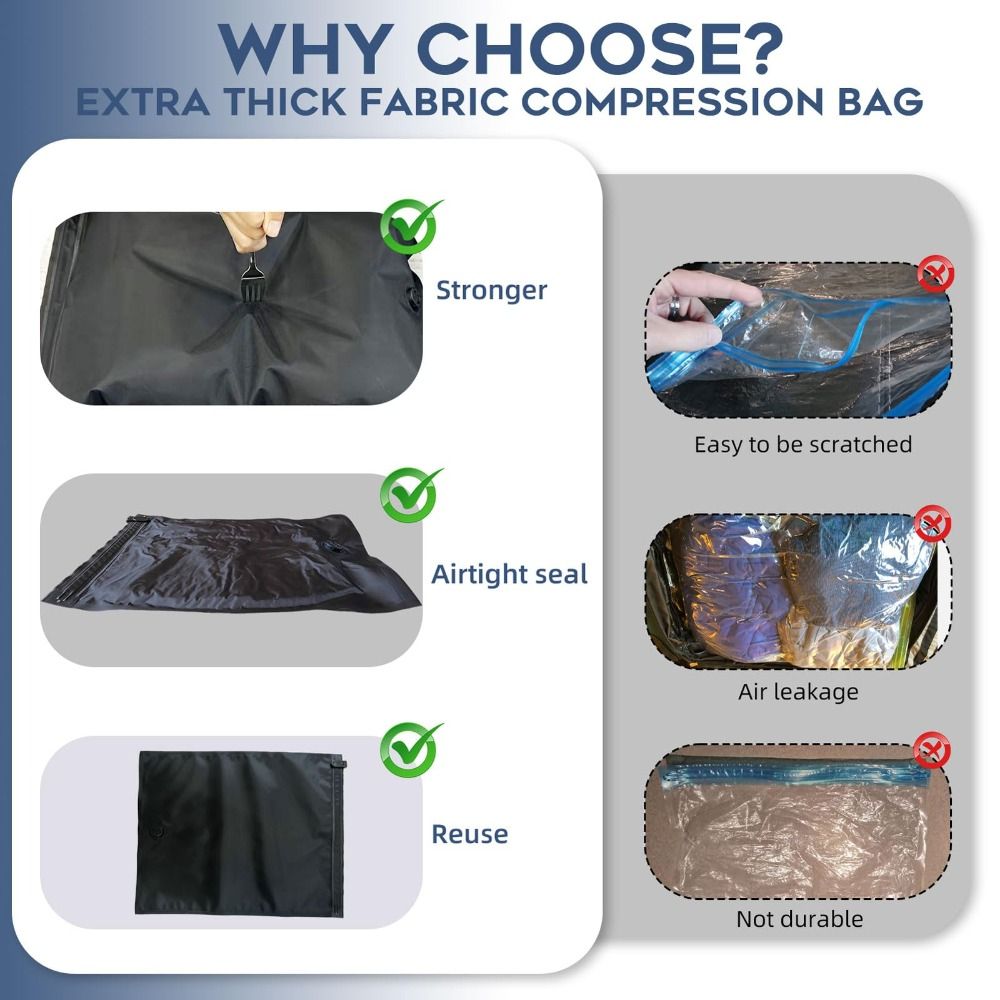 새로운 재사용 가능한 핸드 롤 진공 압축 백, 공간 절 - Reusable Bag 리뷰 및 가격