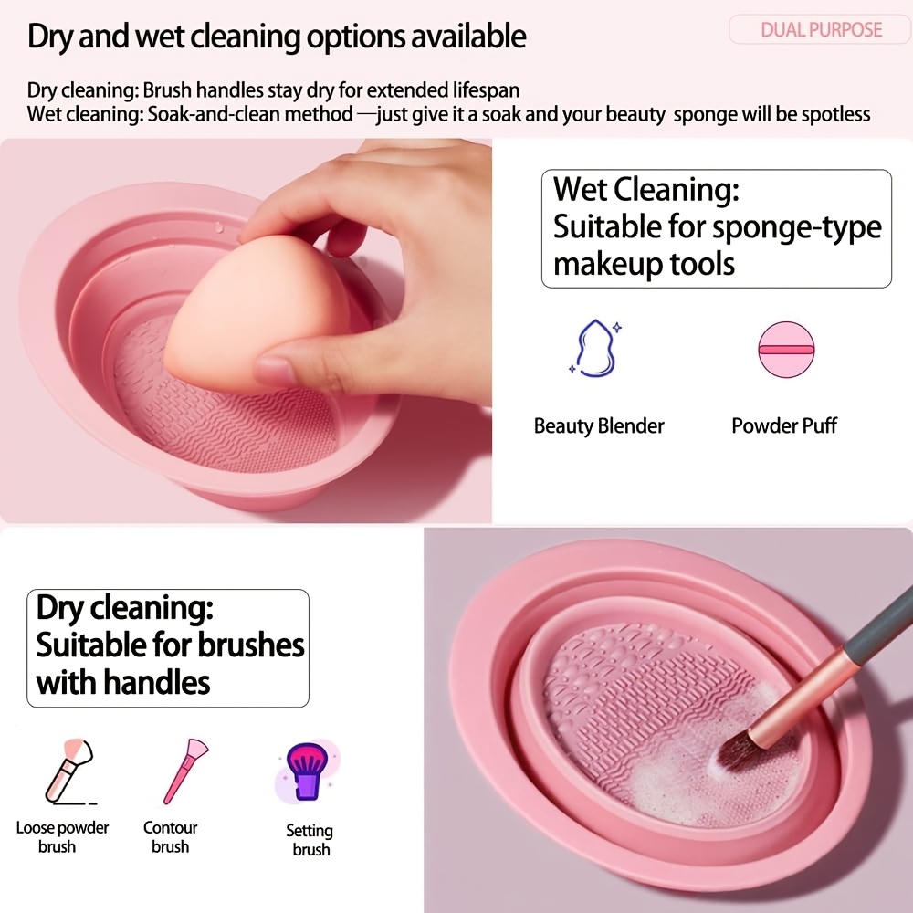 접이식 실리콘 메이크업 브러쉬 클리너 볼, 브러쉬, 퍼 - Eco Sponge 리뷰 및 가격