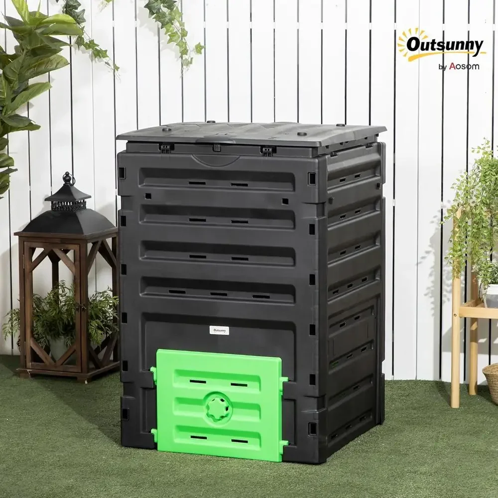 120갤런 대용량 정원 퇴비통, 80개 통풍구 및 2개 - Compost Bin 리뷰 및 가격