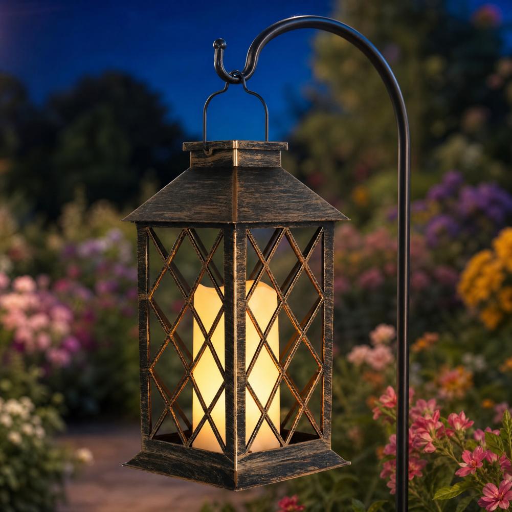 레트로 태양광 랜턴, 야외용 태양광 캔들 랜턴, 걸이  - Solar Garden Light 리뷰 및 가격