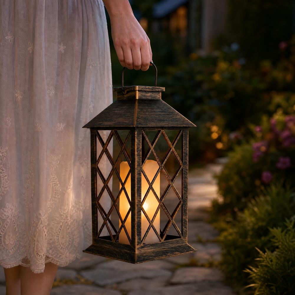 레트로 태양광 랜턴, 야외용 태양광 캔들 랜턴, 걸이  - Solar Garden Light 리뷰 및 가격