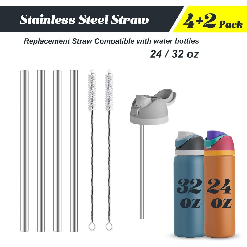 오와라 물병 24온스 32온스용 금속 빨대 교체품, 빨 - Reusable Straw 리뷰 및 가격