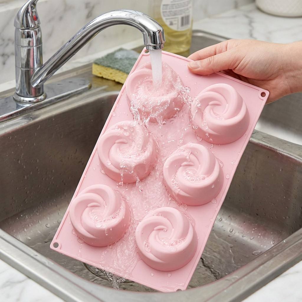 식품 등급 6구 장미꽃 실리콘 몰드 BPA 프리 논스틱 - Eco Soap 리뷰 및 가격