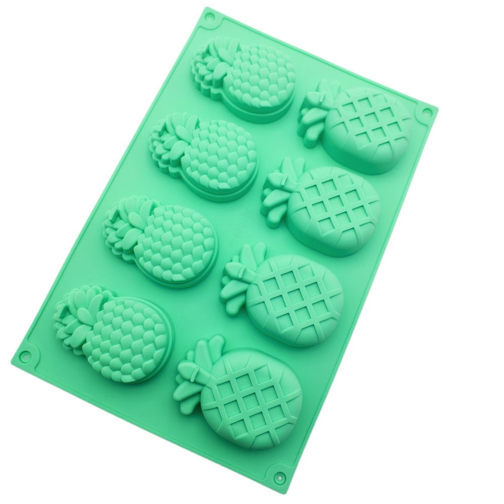 파인애플 모양 실리콘 케이크 몰드 8구 식품 등급 실리 - Eco Soap 리뷰 및 가격