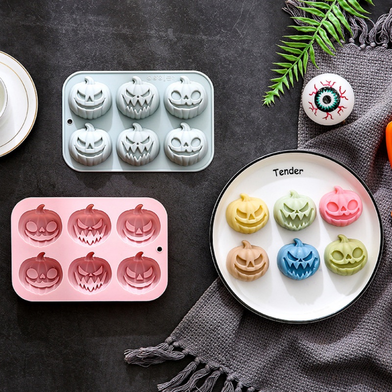 6-in-3 호박 모양 실리콘 몰드 할로윈 케이크 몰드 - Eco Soap 리뷰 및 가격