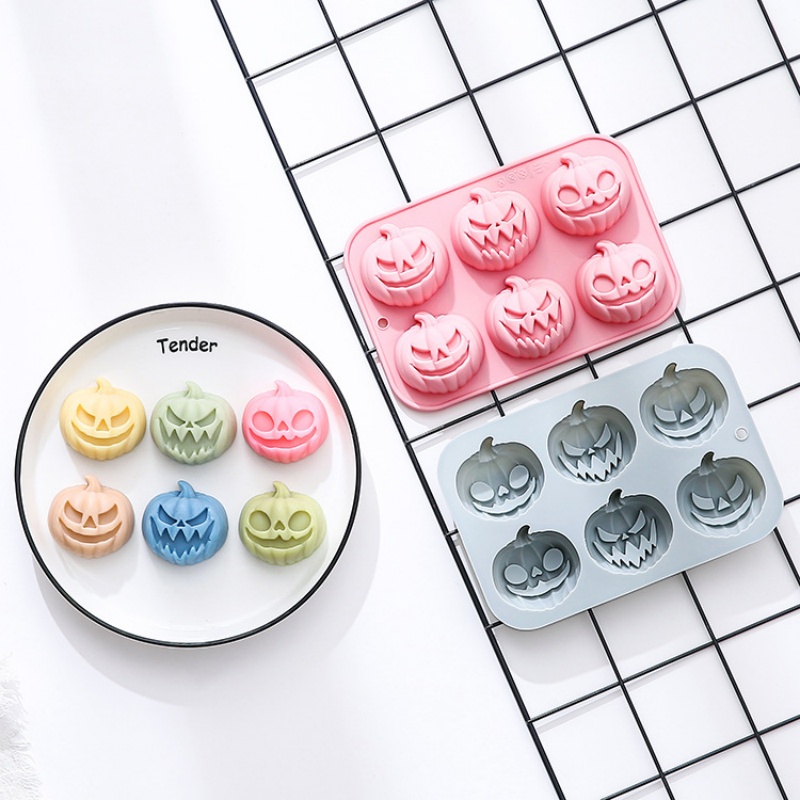 6-in-3 호박 모양 실리콘 몰드 할로윈 케이크 몰드 - Eco Soap 리뷰 및 가격