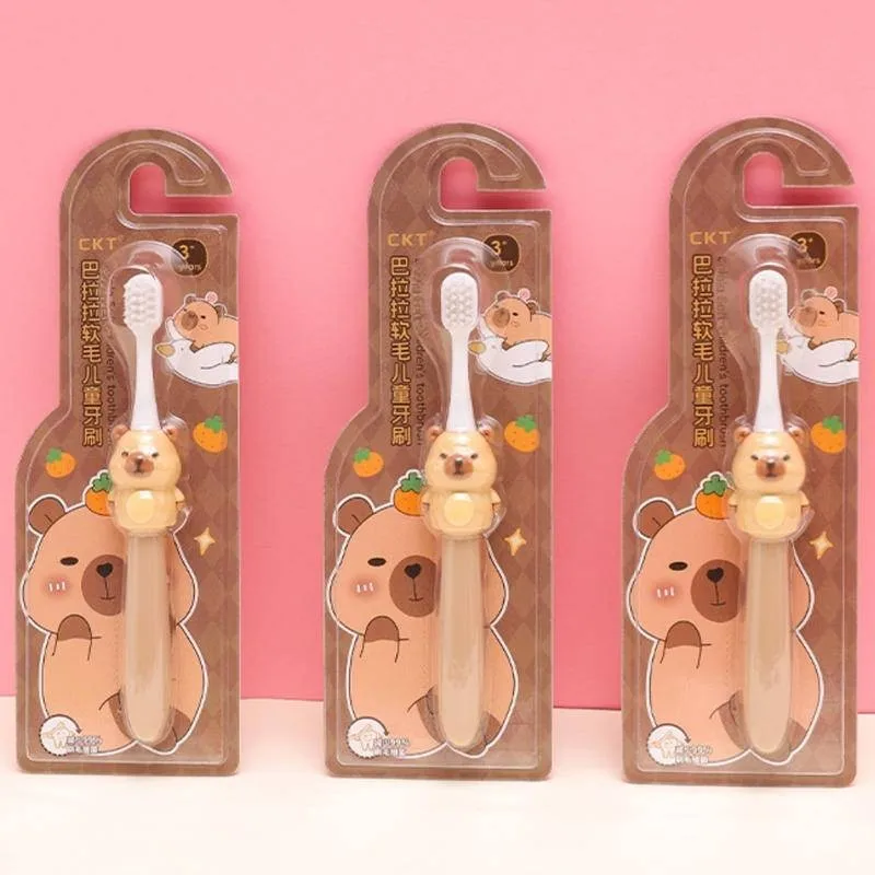 카피바라 아기 칫솔 귀여운 만화 캐릭터 어린이용 칫솔  - Bamboo Toothbrush 리뷰 및 가격