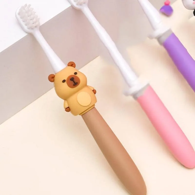 카피바라 아기 칫솔 귀여운 만화 캐릭터 어린이용 칫솔  - Bamboo Toothbrush 리뷰 및 가격