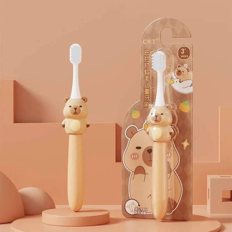 카피바라 아기 칫솔 귀여운 만화 캐릭터 어린이용 칫솔  - Bamboo Toothbrush 리뷰 및 가격
