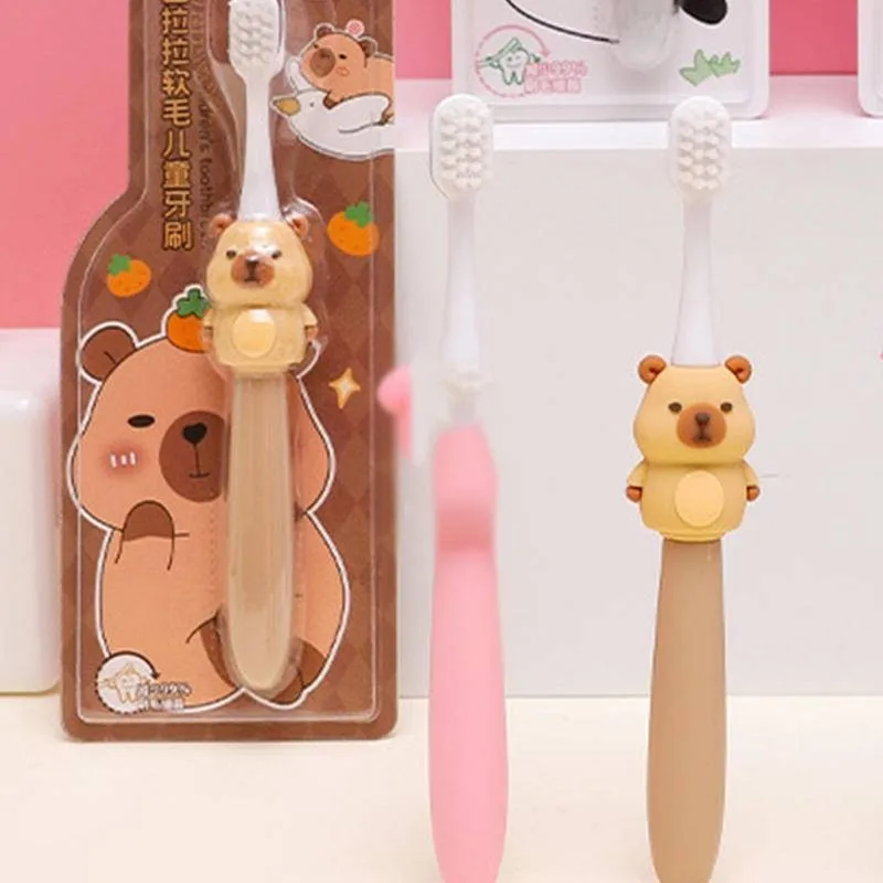 카피바라 아기 칫솔 귀여운 만화 캐릭터 어린이용 칫솔  - Bamboo Toothbrush 리뷰 및 가격