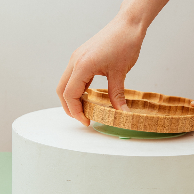 4pcs 어린이 식기 흡입 접시 그릇 아기 요리 아기  - Bamboo Cutlery 리뷰 및 가격