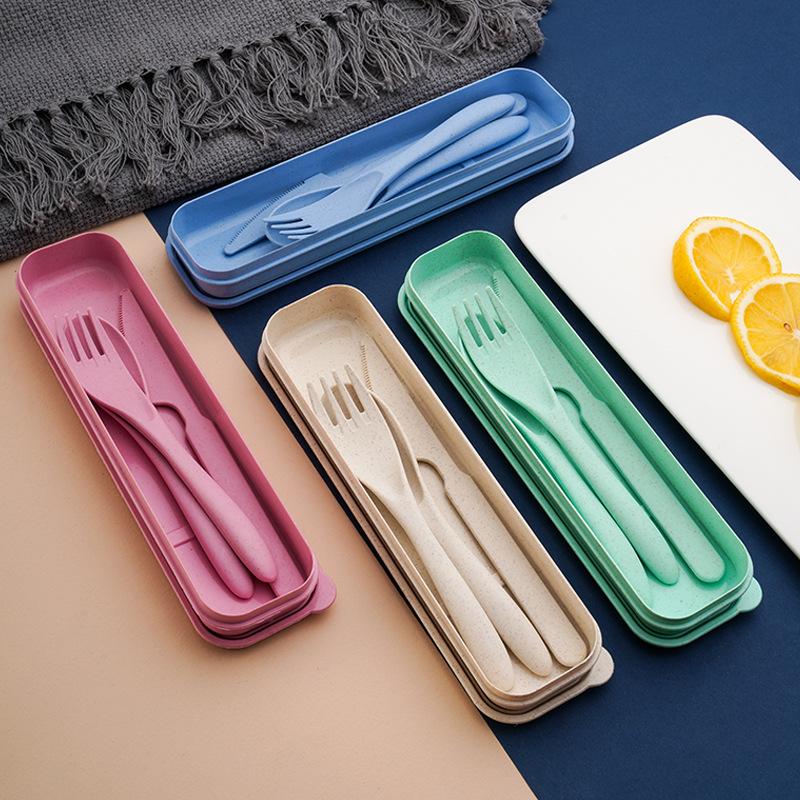 밀짚 재질의 재사용 가능한 식기 세트, 무취 식품 등급 - Reusable Straw 리뷰 및 가격