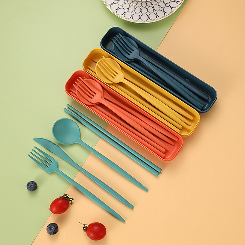 4개/세트 휴대용 식기 세트(상자 포함) 건강 친환경  - Reusable Straw 리뷰 및 가격