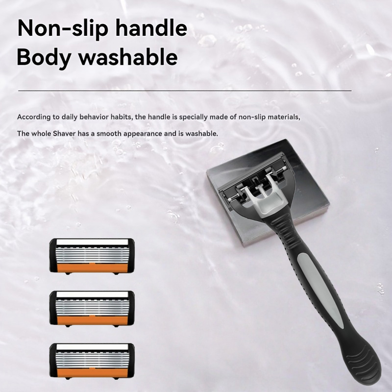 신형 면도기 남성용 면도기 6중 스테인리스 블레이드 면 - Safety Razor Handle 리뷰 및 가격