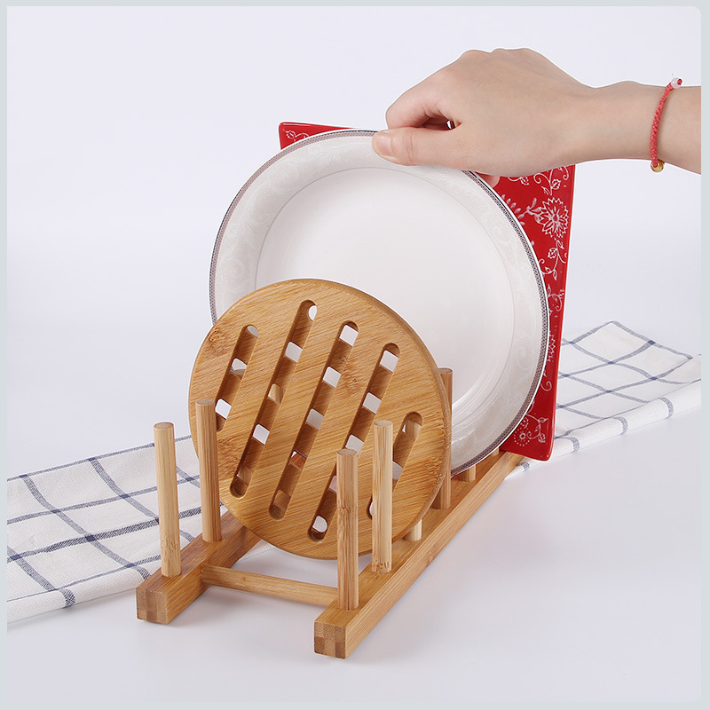 주방 드레이너 랙 접시 냄비 뚜껑 대나무 랙 접시 접시 - Bamboo Cutlery 리뷰 및 가격