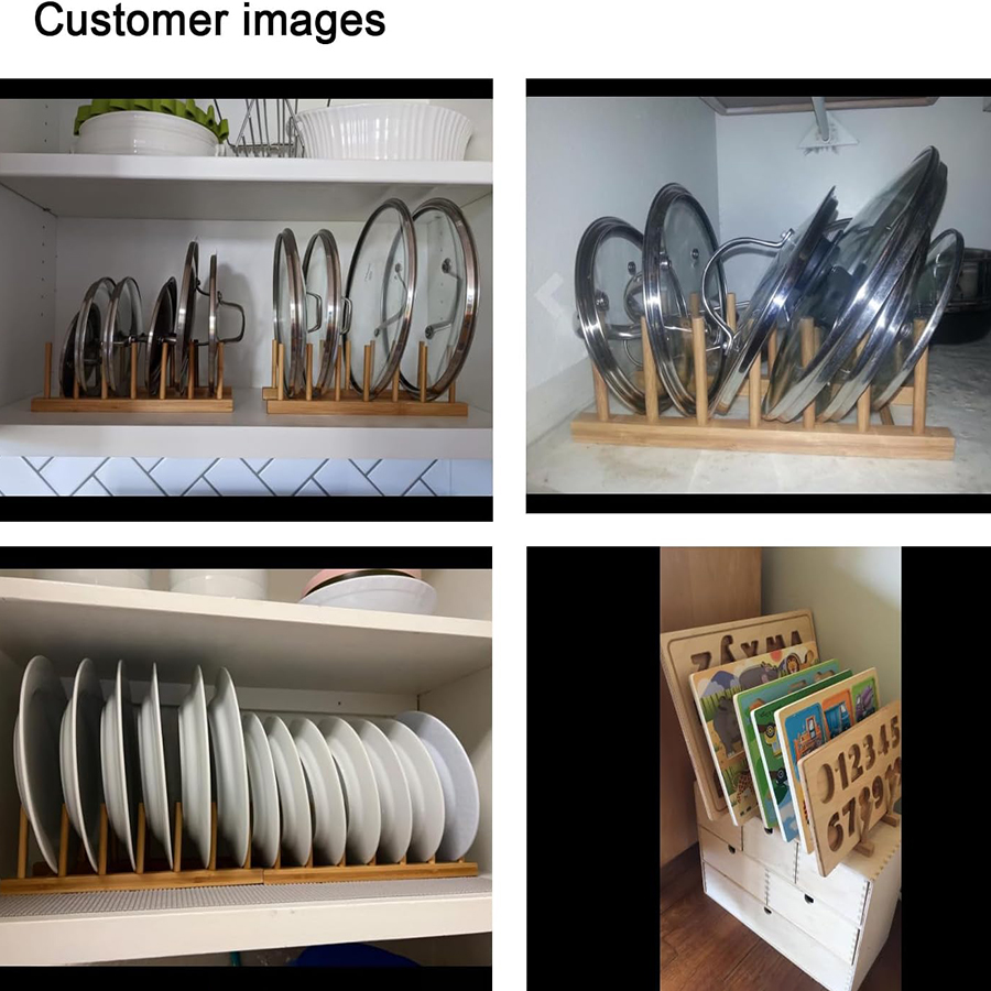 1pcs/2pcs 대나무 접시 랙, 접시 홀더, 스토리 - Bamboo Cutlery 리뷰 및 가격