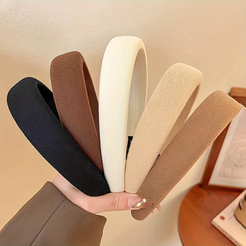 여성용 단색 스펀지 헤어밴드, 패션 소녀 세안용 와이드 - Eco Sponge 리뷰 및 가격