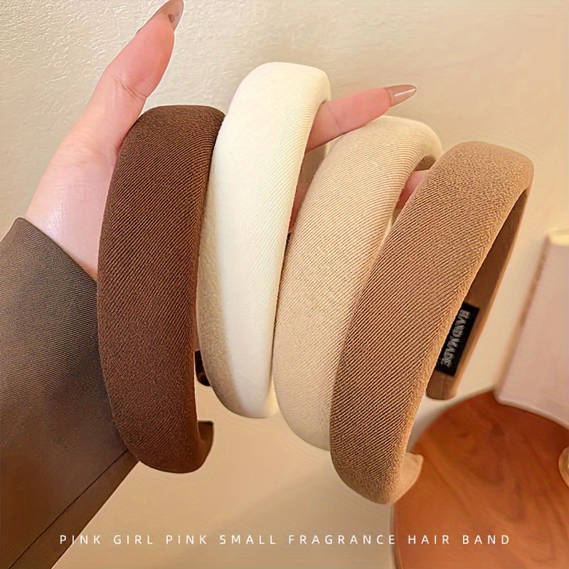 여성용 단색 스펀지 헤어밴드, 패션 소녀 세안용 와이드 - Eco Sponge 리뷰 및 가격