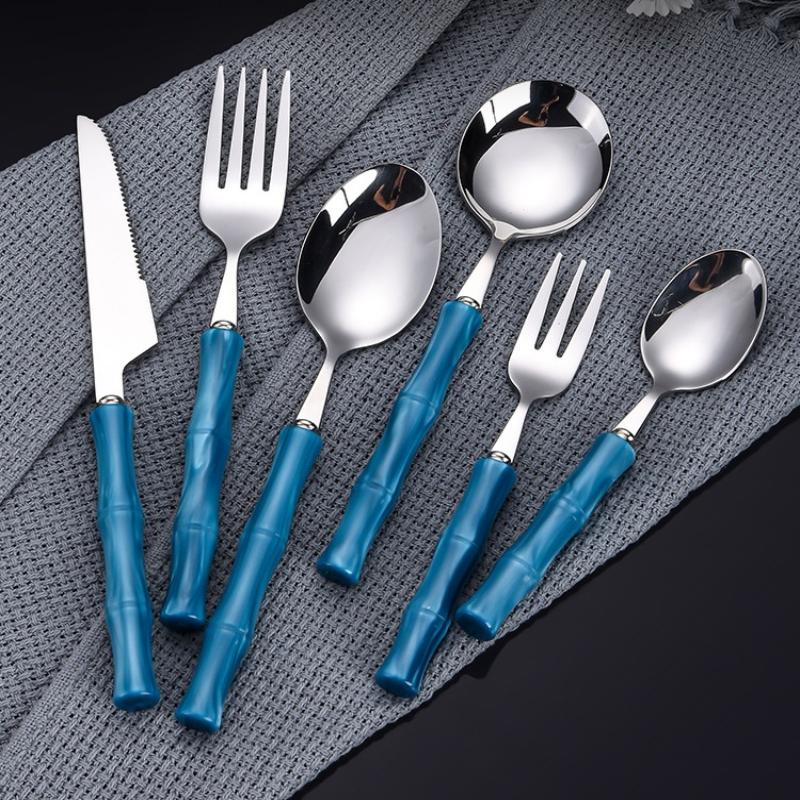 대나무 손잡이 아크릴 304 스테인리스 스틸 식기류 나 - Bamboo Cutlery 리뷰 및 가격