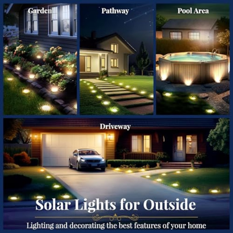 태양광 지상등 태양광 조명 야외 방수 8 LED 태양열 - Solar Garden Light 리뷰 및 가격