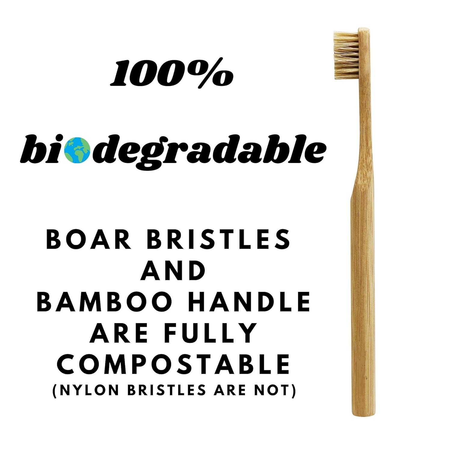 10개입 천연 멧돼지 털로 만든 대나무 칫솔, 생분해성 - Bamboo Toothbrush 리뷰 및 가격