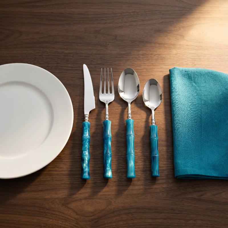 대나무 손잡이 아크릴 304 스테인리스 스틸 식기류 나 - Bamboo Cutlery 리뷰 및 가격